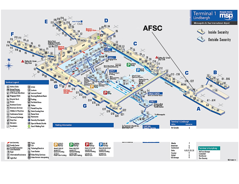 Maps Minnesota Armed Forces Service Center